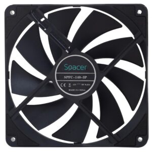 Ventilator SPFC-140-3P Black 140mm