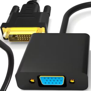 Adaptor de la DVI-D Dual Link 24+1 tata la VGA 15 pini mama 08740