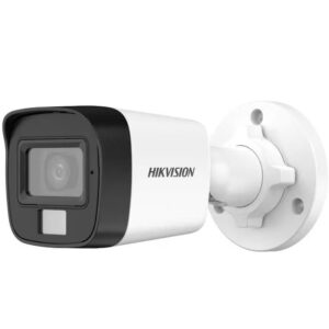Camera de supraveghere Hikvision DS-2CE16D0T-LPFS-2.8mm - Dual Light - Camera analog 2MP, lentila 2.8mm, IR 25m, WL 20m,TVI/AHD/CVI/CVBS, Mic., IP67