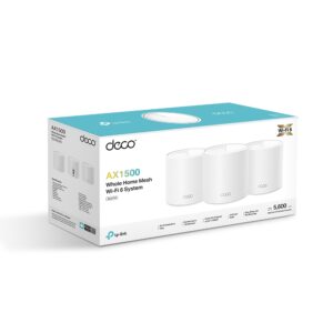 Sistem Mesh Wi-Fi 6 TP-Link Deco X10 (3-Pack), AX1500, Dual-Band