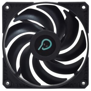 Ventilator Spacer 120x120x25mm, 1600 RPM, 3-pin, fara led, negru