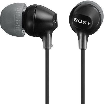 Casti in-ear Sony MDR-EX15LPB, cu fir, negru
