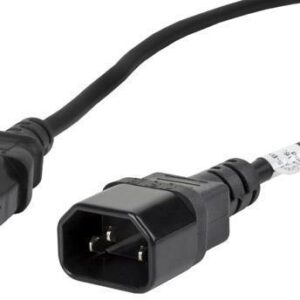 Prelungitor alimentare LANBERG CA-C13E-11CC-0018-BK, C13 la C14, 1.8m, VDE