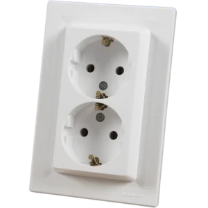 Priza dubla ingropata Asfora 2P+E, EPH9900121