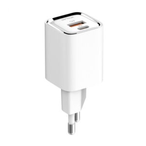 Incarcator retea Serioux 33W, USB-C si USB-A, Power Delivery + PPS, alb, SRXA-WC33