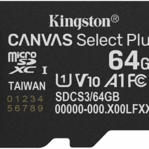 Card de memorie MicroSDXC Kingston 64GB Canvas Select Plus fara adaptor