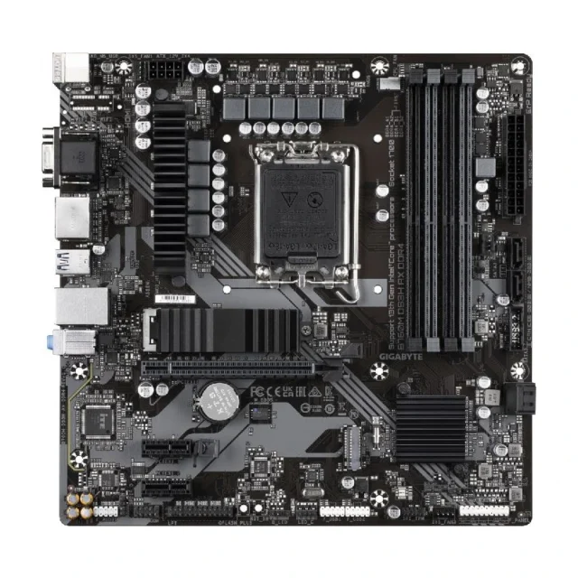 Placa de baza Gigabyte B760M, Processor socket: Intel LGA 1700, DDR4-SDRAM